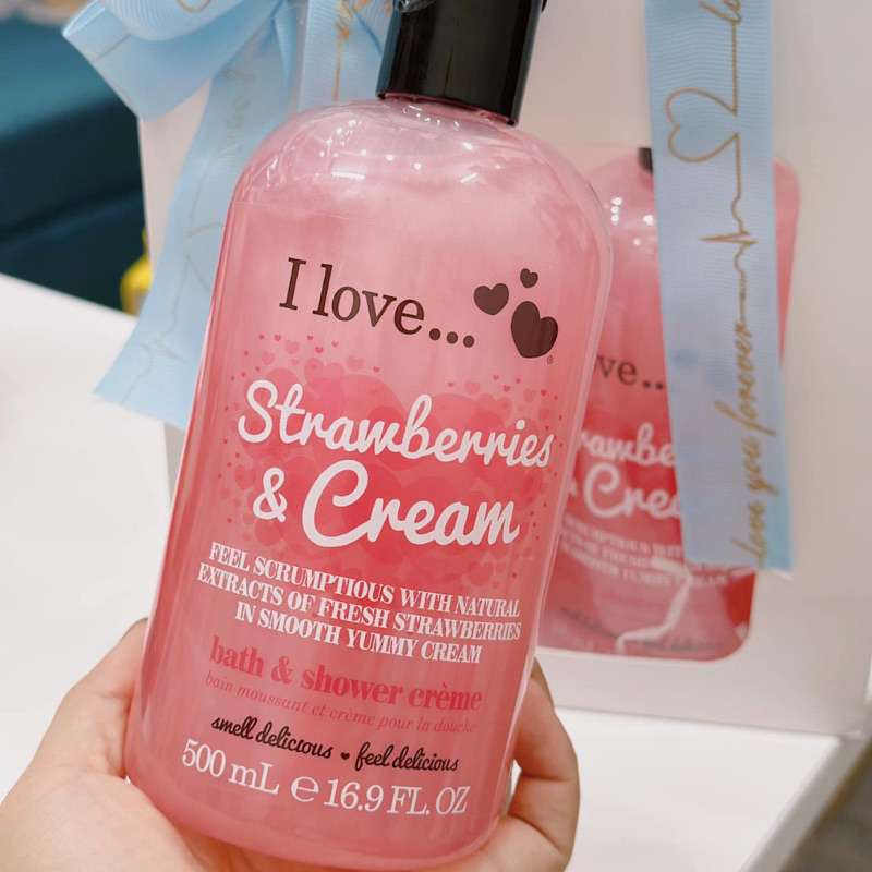 Sữa Tắm I Love Strawberries Cream 500ml Chống Lão Hóa