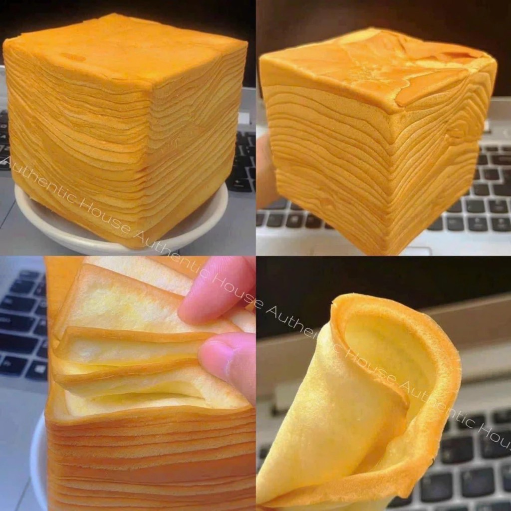 Bánh Mì Gối Bơ Sữa Ngàn Lớp, Bánh Sandwich Bơ Sữa Ngàn Lớp Thơm Ngon