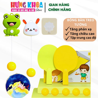 Đồ chơi bóng bàn treo tường gắn cửa luyện tập đánh bóng bàn vận động thể thao trong nhà tăng khả năng phản xạ cho bé