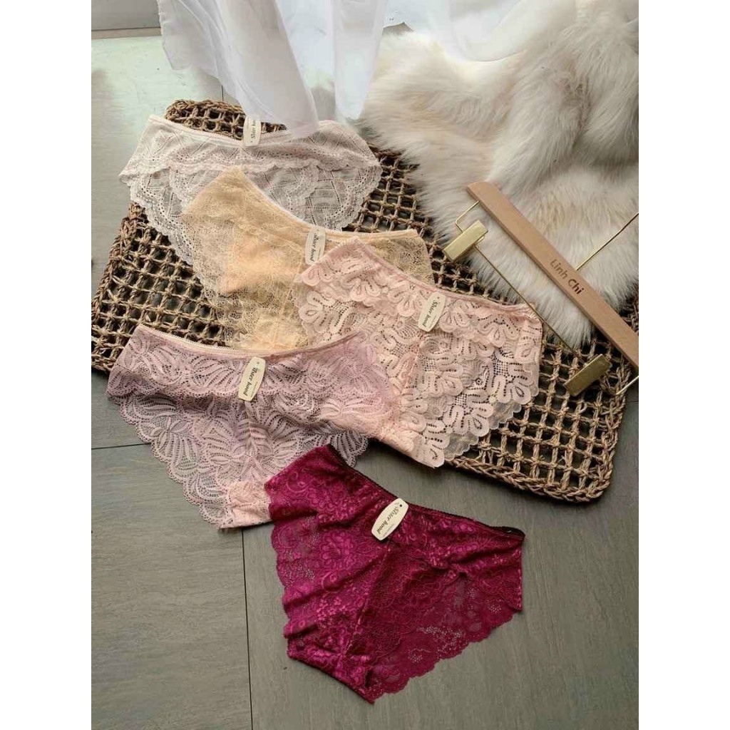 Combo 10 quần lót ren nữ mỏng mát 45-59kg