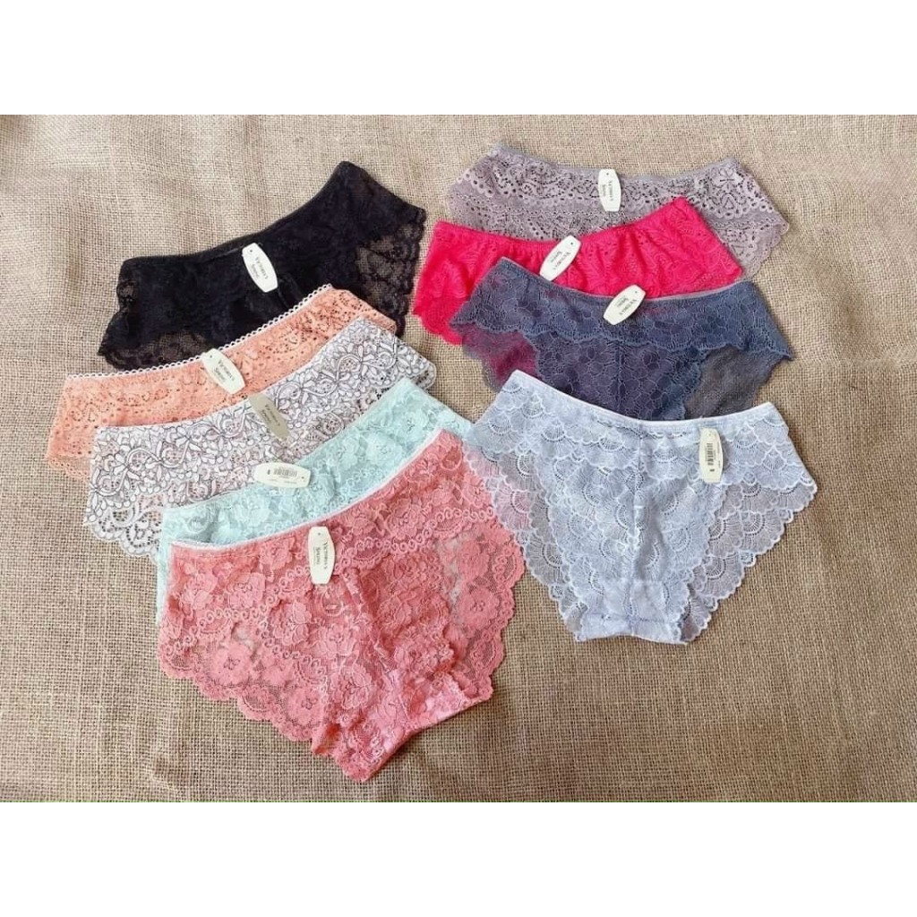 Combo 10 quần lót ren nữ mỏng mát 45-59kg