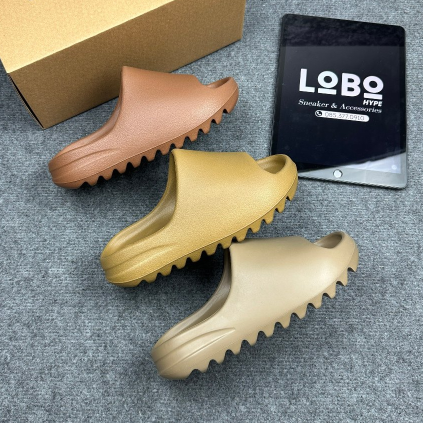 Dép Bánh Mì Yeezy Slide / Earth Brown, Ochre, Flax - phiên bản high quality | Lobo sneaker.