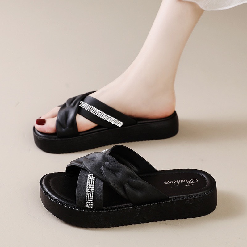 Dép nữ quai chéo màu pastel siêu đẹp , dép nữ sandal thời trang hàn quốc 2024