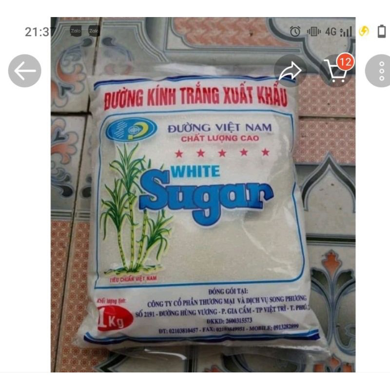 Áo Đường kính trắng 900g