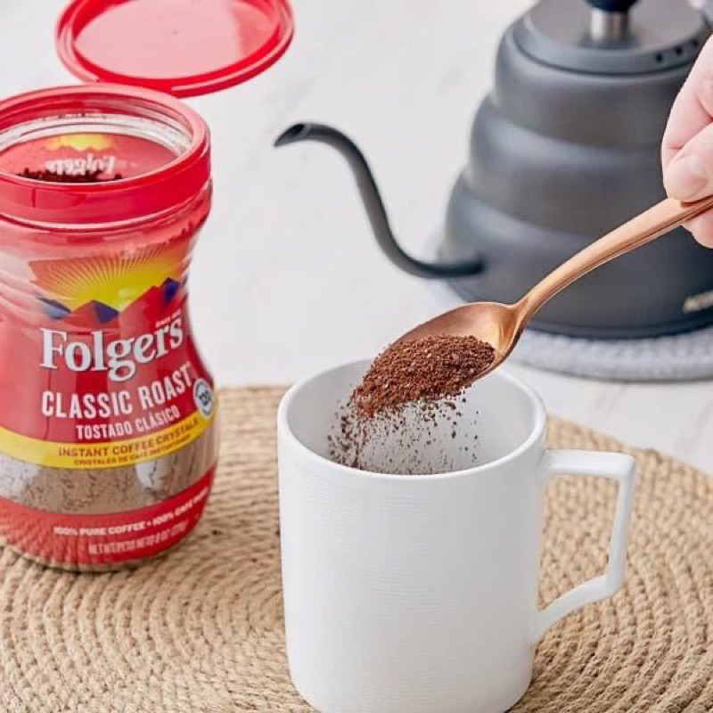 Cà Phê Nguyên Chất Hoà Tan Folgers Classic Roast 453gr - Hàng Mỹ