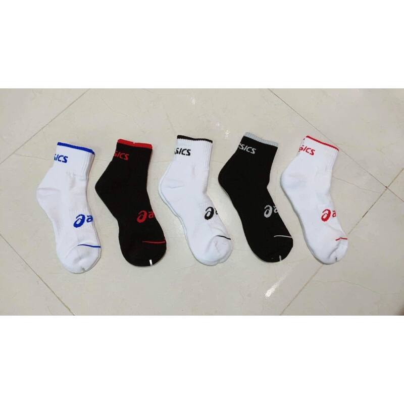 Tất Dệt Kim Nam Nữ Thể Thao A.s.i c.s Cổ Trung Xuất Khẩu