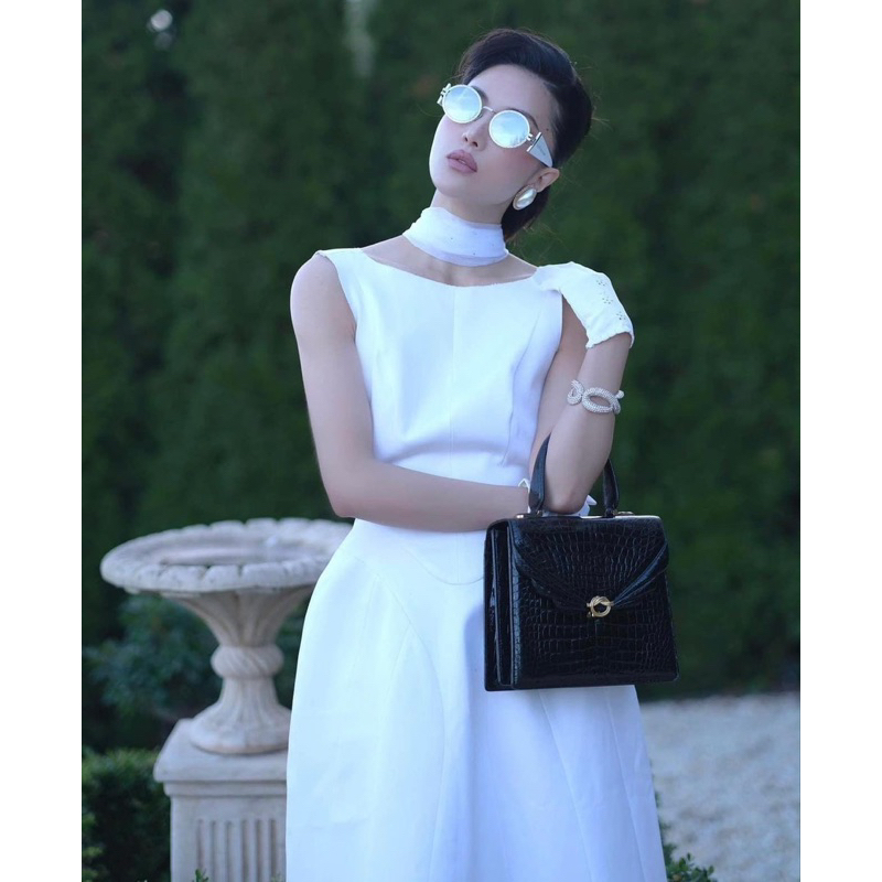 Kính SAINT DE PARIS GỌNG kim loại mắt tròn bạc 18k