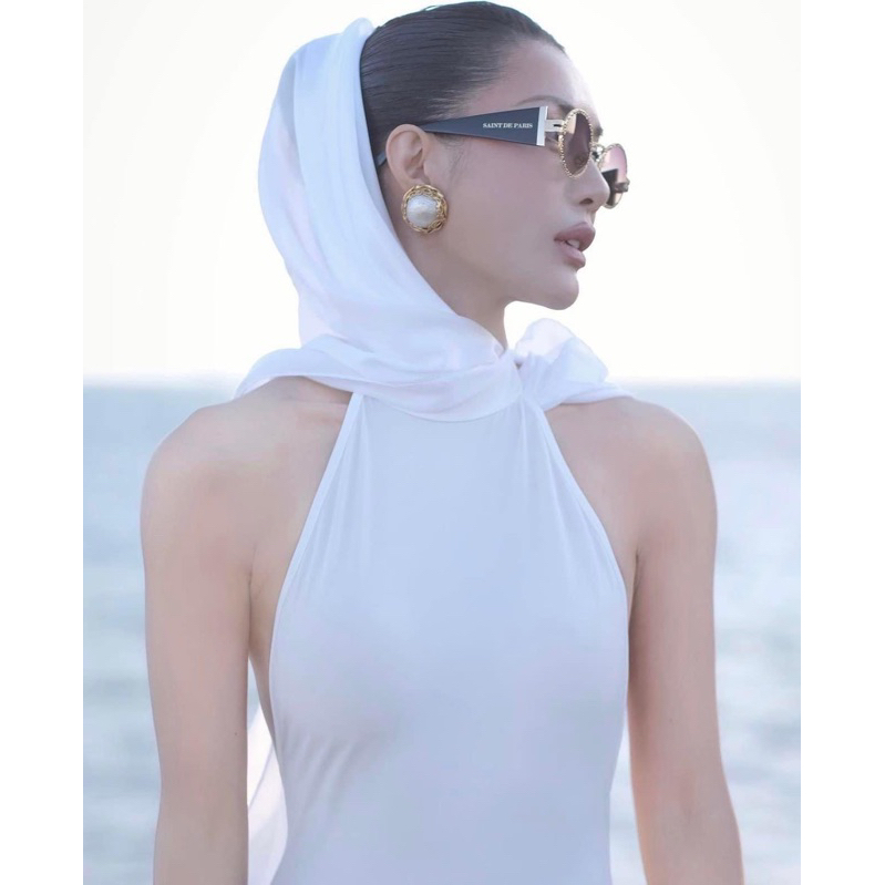 Kính SAINT DE PARIS GỌNG kim loại mắt tròn bạc 18k