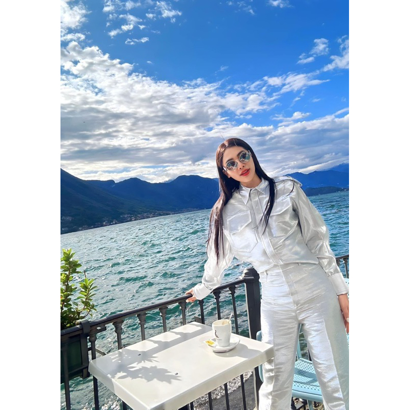 Kính SAINT DE PARIS GỌNG kim loại mắt tròn bạc 18k