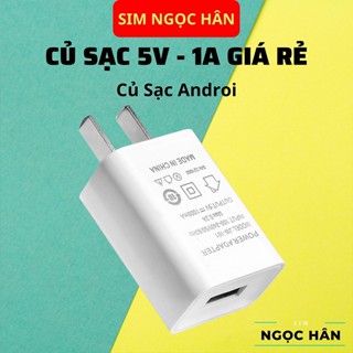 Củ sạc 5v 1A chống cháy nổ dòng điện tiêu chuẩn bộ sạc dùng cho iphone ip samsung xiaomi