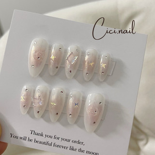 Nailbox Thiết Kế Thủ Công Sao Đá Lấp Lánh Nhẹ Nhàng Đủ Form Cici.nails