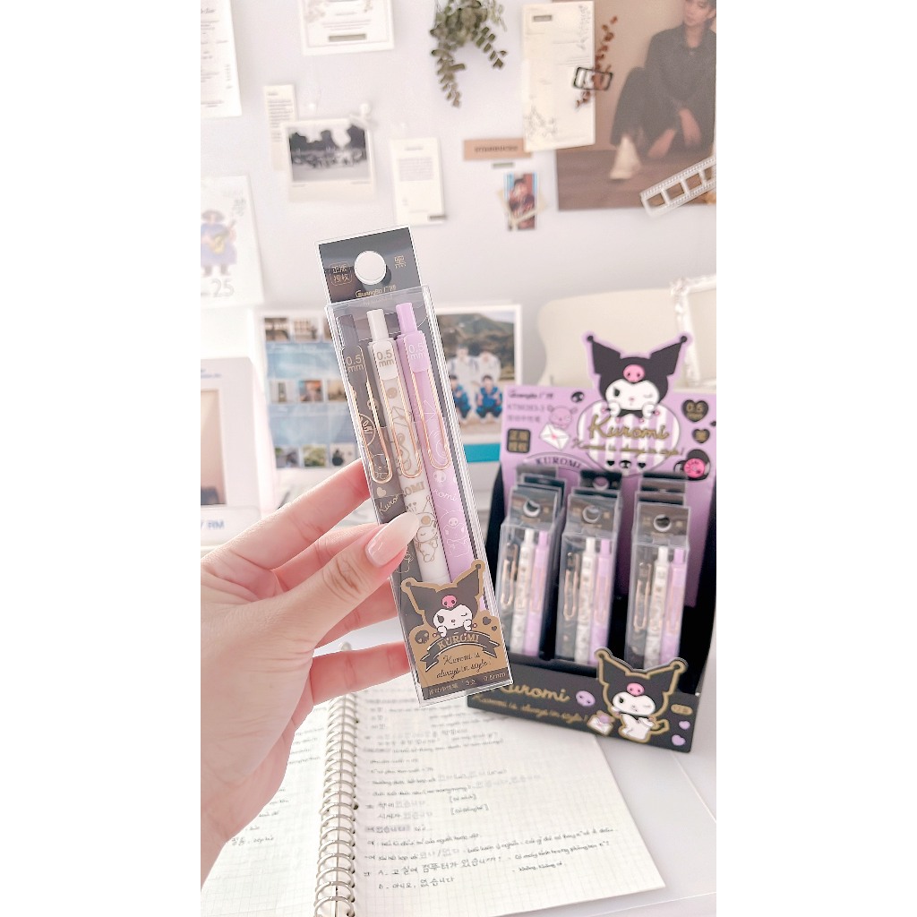 Set 3 bút gel GuangBo x Sanrio Kuromi