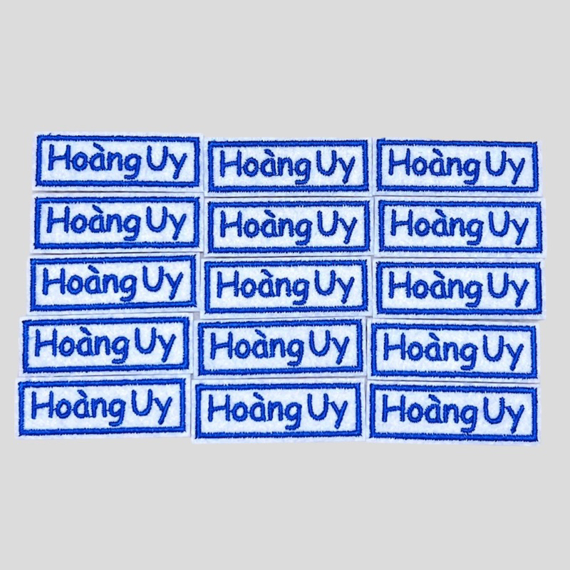 Bảng tên thêu, phù hiệu thêu theo yêu cầu