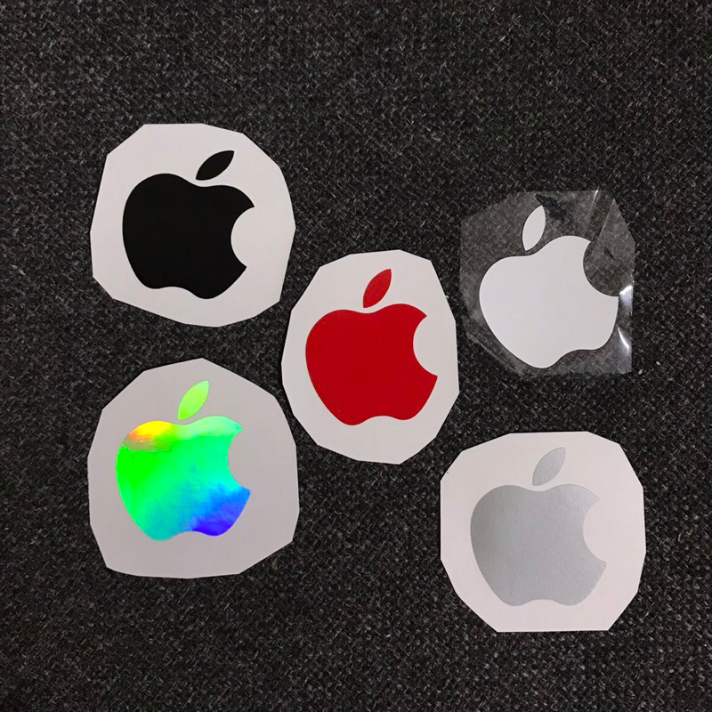 Logo táo chất liệu decal chống nước