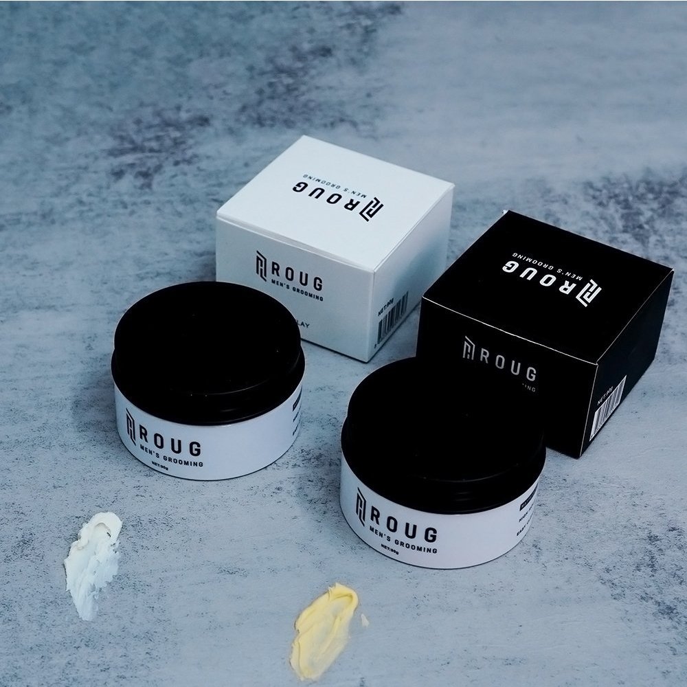 Sáp vuốt tóc Roug Matt Clay, Matte Clay 90gr tặng lược Chaoba - Chính hãng Singapore