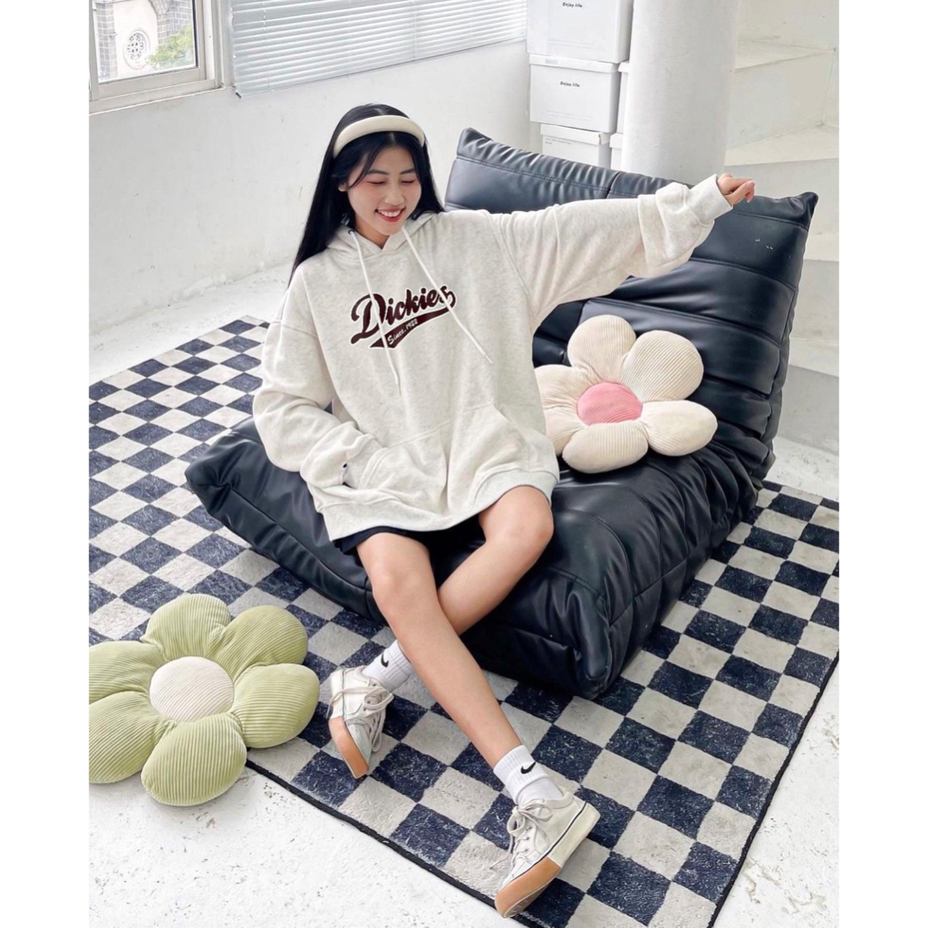 Áo Hoodie Nỉ Bông In Chữ Dickies Form Rộng Mũ Trùm 2 Lớp - Hoodie Nam Nữ Unisex Oversize
