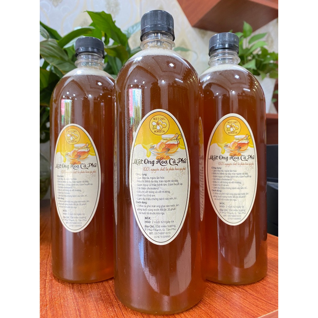 Combo 3 lít mật ong hoa cà phê nguyên chất