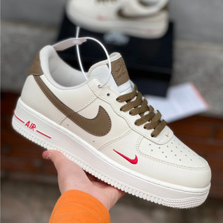 Giày _Nike Air Force 1 vệt nâu full size nam nữ, giày Af1 vệt nâu bản cao cấp full pk bill box