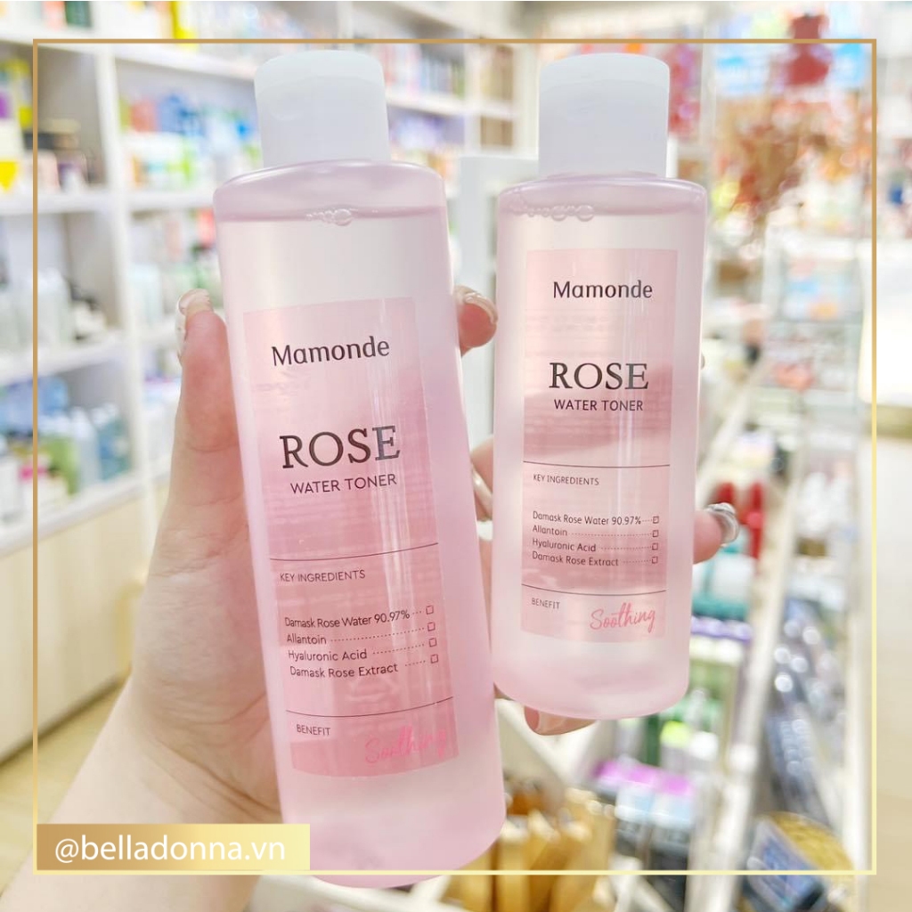 Nước Hoa Hồng Dưỡng Ẩm, Làm Dịu Da Mamonde Rose Water Toner