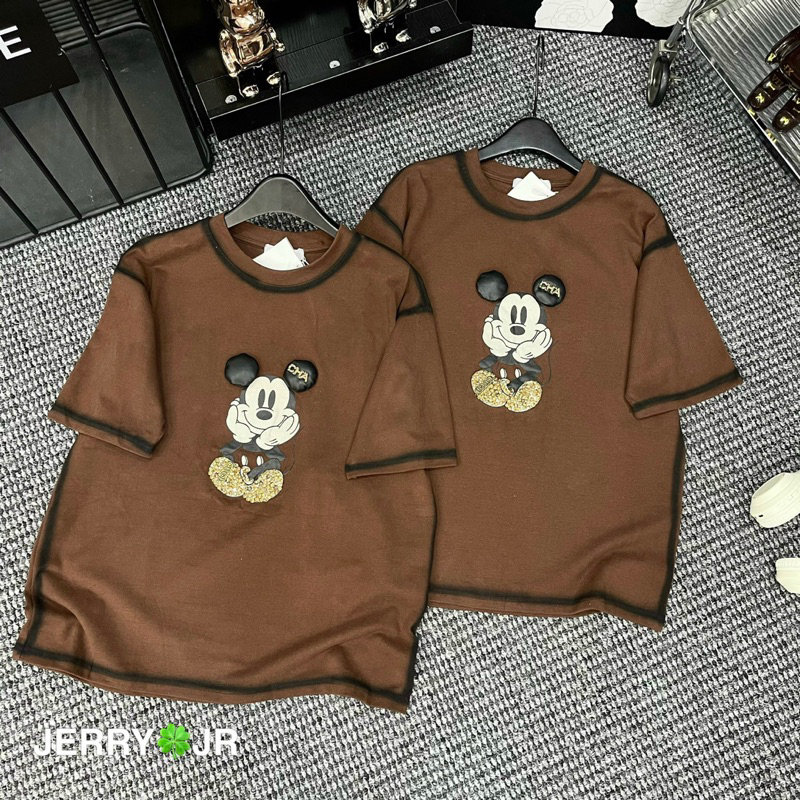 Áo Phông Mickey Viền Đính Đá Hot Hit