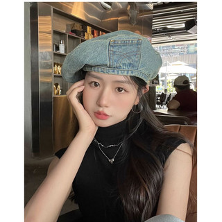 Mũ nồi denim hot girl mai phuong bui phong cách vintage mới nhất thu đông 2023 bibiane accessories