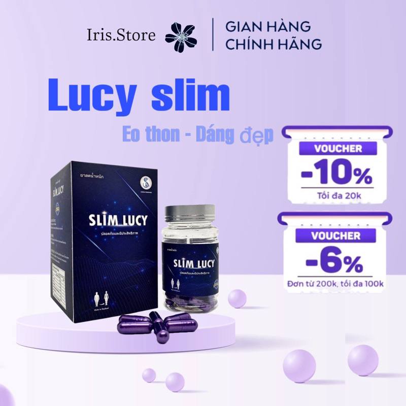 Giảm cân SLIM LUCY Thái Lan giảm cân tiêu mỡ liệu trình 40viên