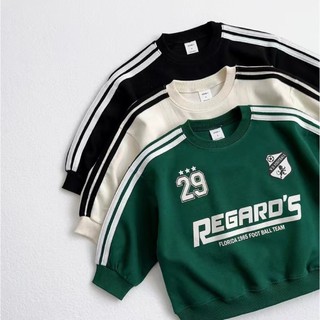 Áo sweater nỉ inm hoạ tiết số cho bé trai hàng order