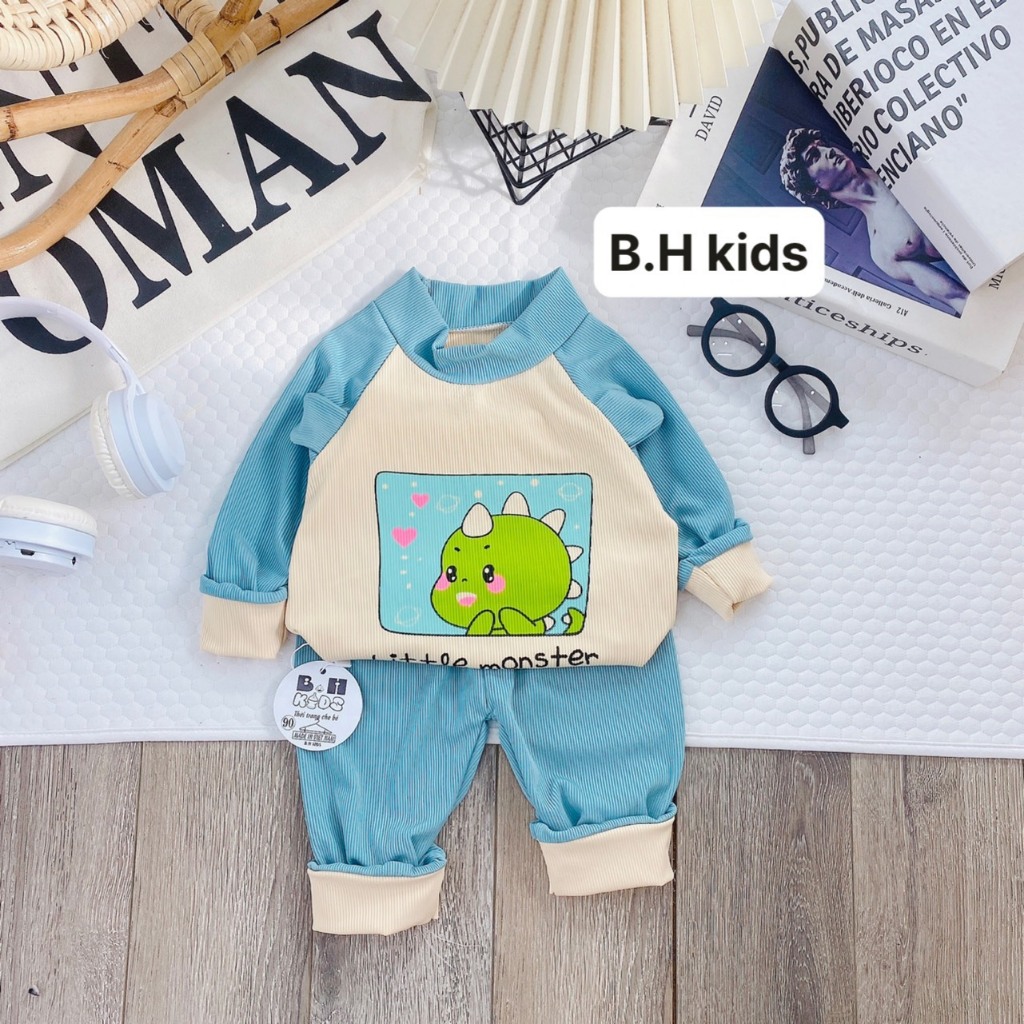 Bộ dài tay bé trai , bộ dài tay bé gái chất Len từ 5kg đến 5kg - JKIDS