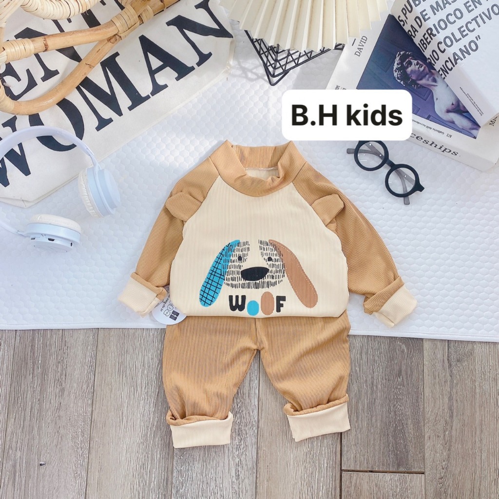Bộ dài tay bé trai , bộ dài tay bé gái chất Len từ 5kg đến 5kg - JKIDS