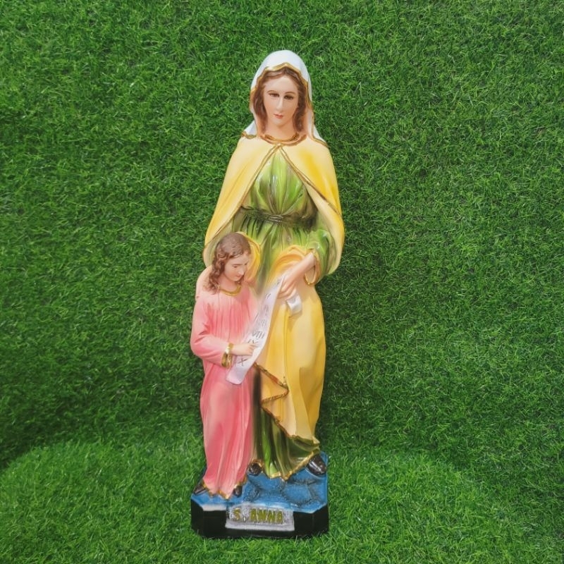 Tượng Thánh Nữ Anna cao 50cm chất liệu Nhựa composite , tượng công giáo trang trí bàn học, bàn làm việc