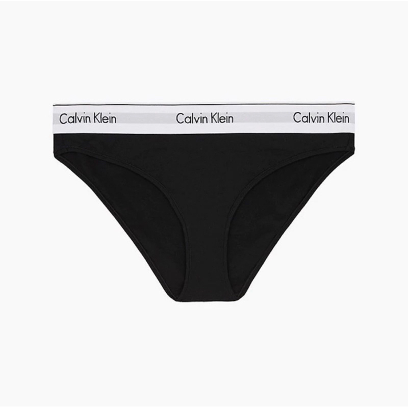 Set Calvin Klein Modern Cotton Lightly Lined Bra/Bikini màu Đen  - Chính Hãng 100%
