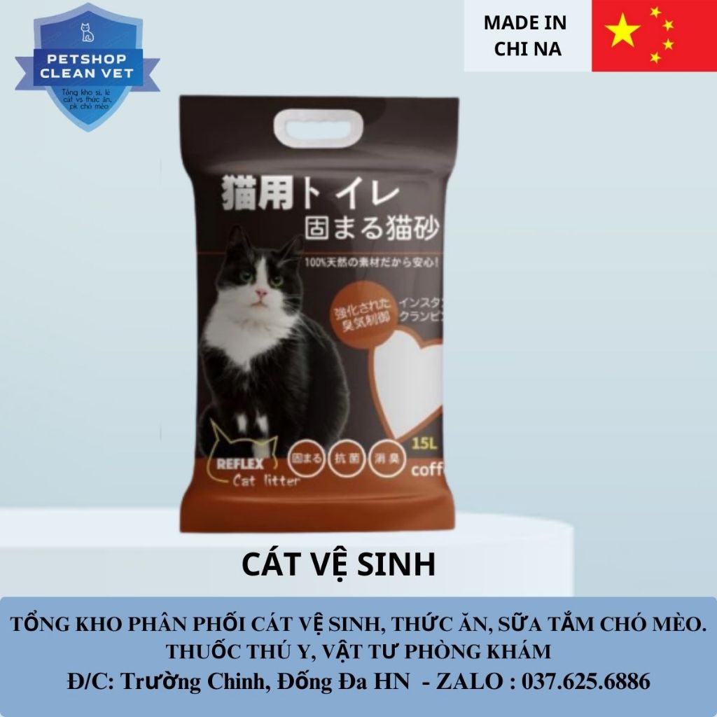 Cát Vệ Sinh Mèo Than Hoạt Tính Reflex