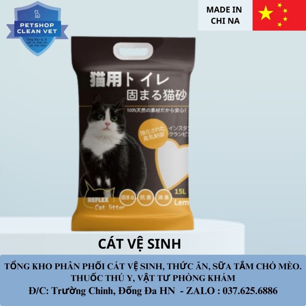 Cát Vệ Sinh Mèo Than Hoạt Tính Reflex