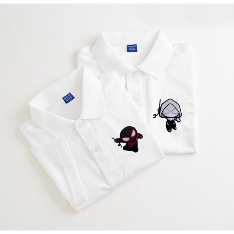 Áo Polo Nam Nữ SPIDERMAN SPIDERWOMAN , Áo Polo đôi Nam Nữ