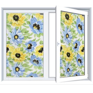 Decal dán kính mờ cửa sổ phòng ngủ 3d , giấy dán kính nhà tắm phòng khách khổ 0.9mx0.5m