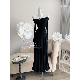 VÁY DIP TRẼ VAI DÚM NGỰC TAG ĐÁ