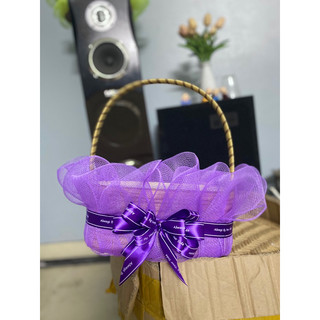 cốt giỏ trái cây màu tím