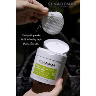 Toner pad Senademar 70 miếng/ hộp AHA glycolic acid toner pad hạn 2026 (quà tặng)