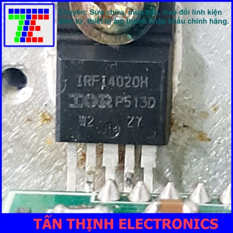 FET kép 5 chân IRFI4020H công suất 250W zin mới , tháo máy Amply Jarguar PA-503A, 300A, 300D,Boston 