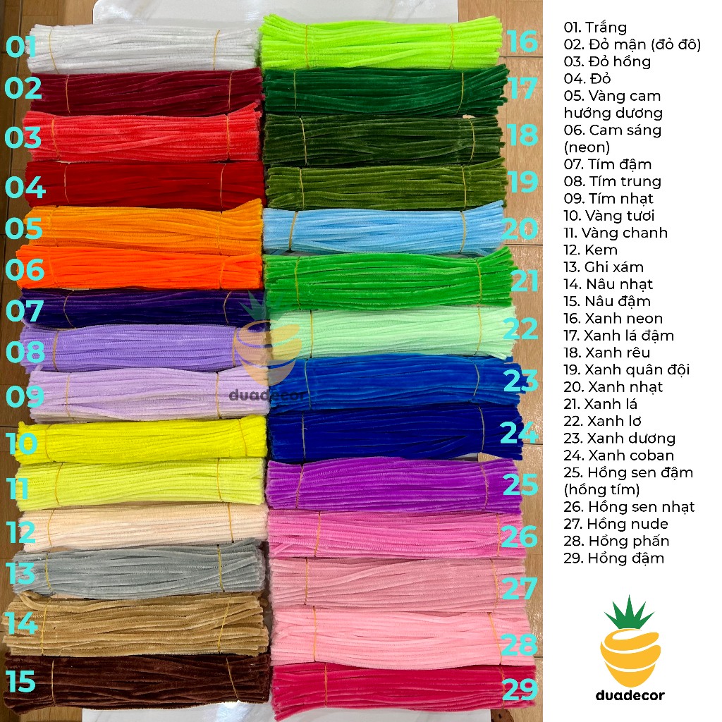 100 cành kẽm nhung làm hoa, đồ handmade trang trí, đồ chơi