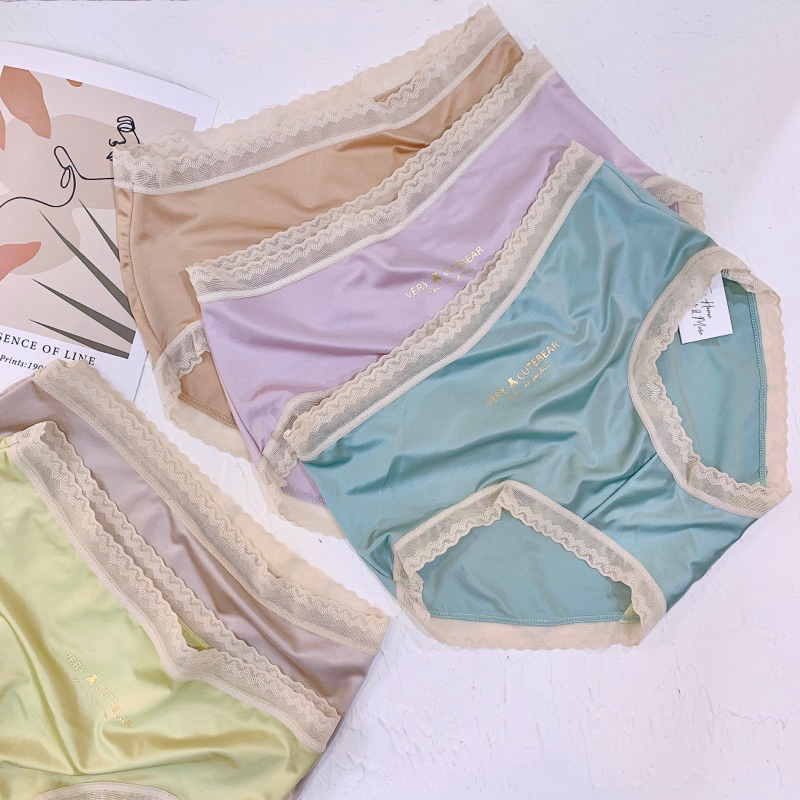 Quần Lót Su Lụa Phối Ren Chất Siêu Mát