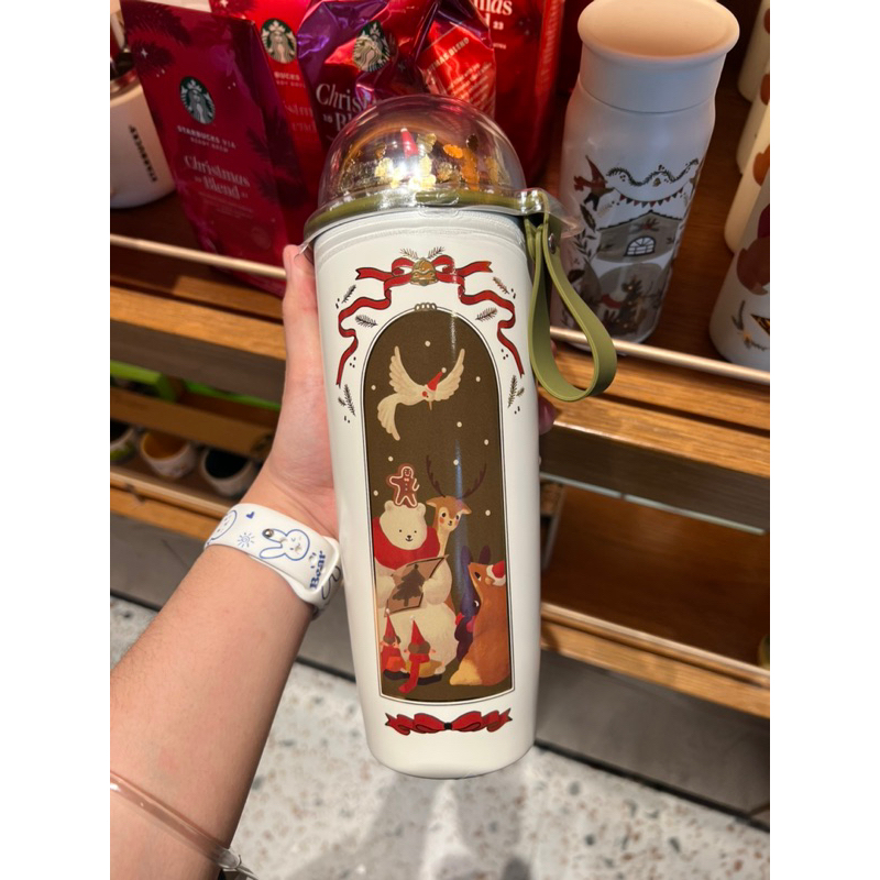 BÌNH Starbucks TUMBLER 20OZ  SS HOLIDAY LITTLE FRIENDS GATHERING