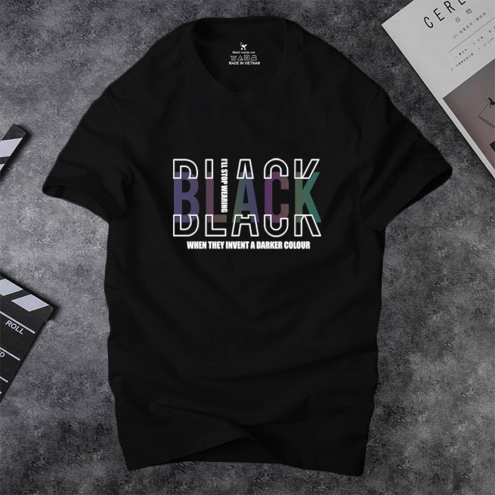 Áo thun nam cotton BLACK PT159
