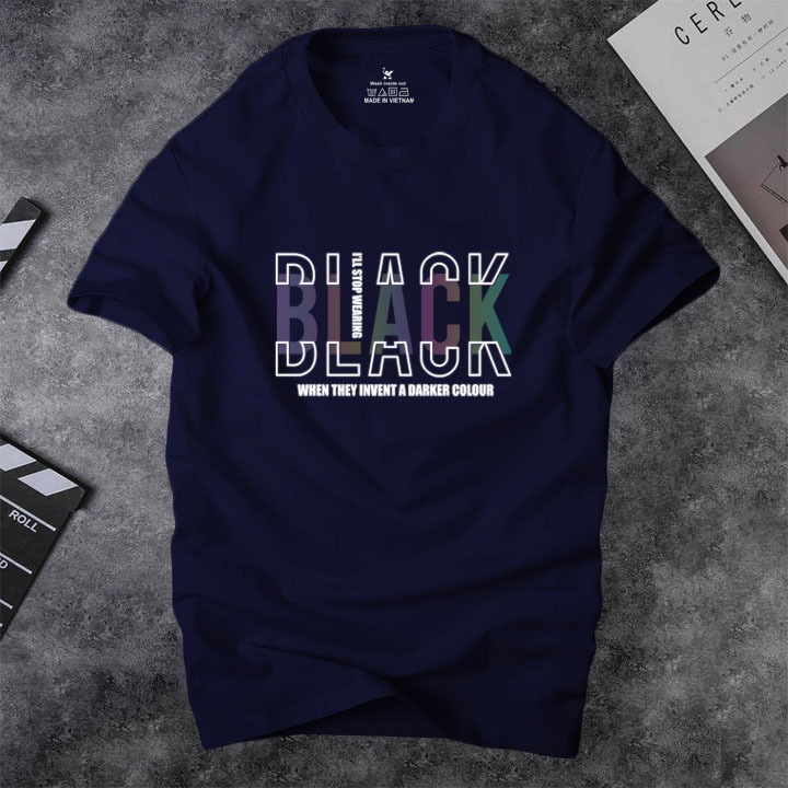 Áo thun nam cotton BLACK PT159
