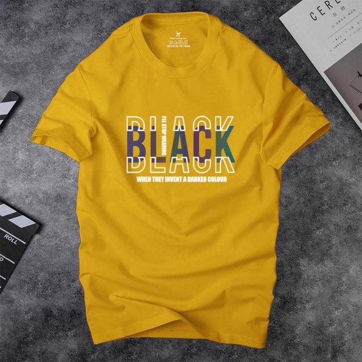Áo thun nam cotton BLACK PT159