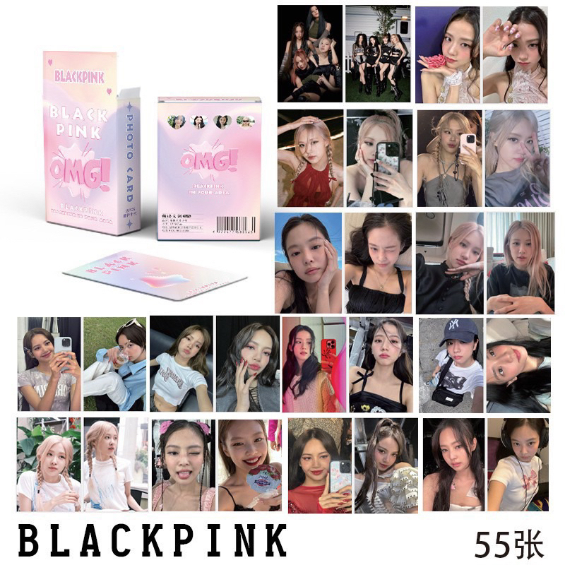 Lomo Card Blackpink bo góc album mới nhất thần tượng kpop Lisa, Jennie, Jisoo, Rosé