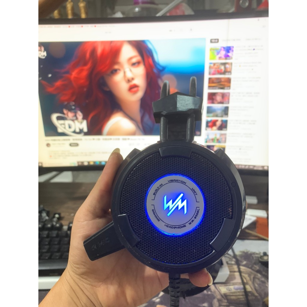 Tai nghe wangming 9800 âm thanh 7.1 hàng thanh lý còn tốt