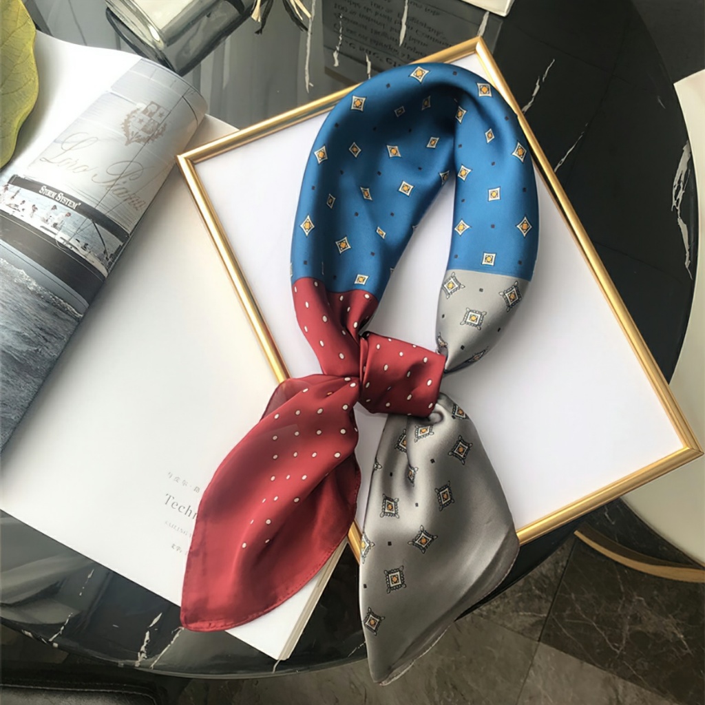 Khăn lụa vuông choàng cổ size 70x70 cm -BeloveShop