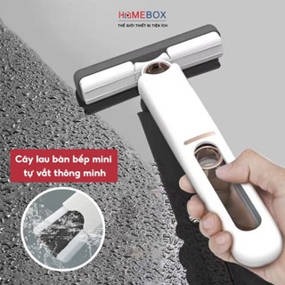 Cây Lau Bàn Bếp Tự Vắt Mini Đa Năng Bọt Biển Thấm Hút Thông Minh, Dụng Cụ Lau Dọn Gấp Gọn