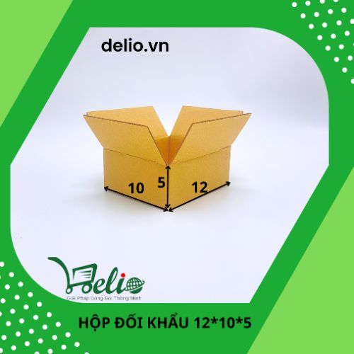 Hộp giấy carton KT 12x10x5 đóng hàng, gói hàng, giá tốt  - DELIO